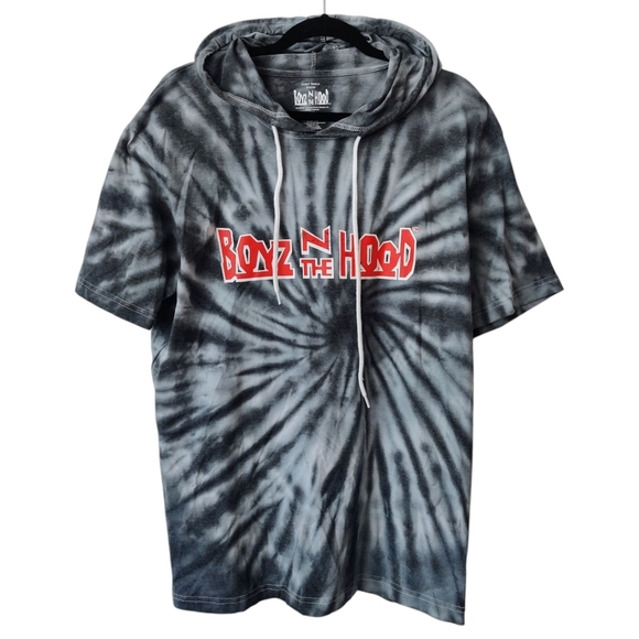 BOYZ N THE HOOD Tie Dye Tee 2XL Gray Hooded T-shirt Men's - Picture 1 of 9